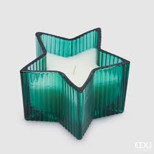 EDG Enzo De Gasperi Candela Stella H 4 Cm D 8,5 Cm Cedar Scatola Regalo