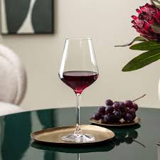 Villeroy & Boch - La Divina Bicchiere Da Vino Rosso Set di 4 Trasparente, Lavabile in Lavastoviglie, Bicchieri Design, Bicchieri Di Vino Grande, Cristallo