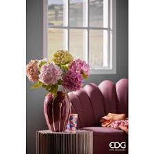 EDG Enzo De Gasperi Ramo di Ortensia Nobile New H70 cm Rosa