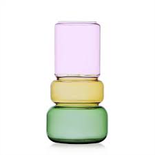 Ichendorf Revolve vaso rosa-ambra-verde h. 25 cm. by Brian Sironi