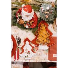 Nuvole di Stoffa Set 2 Piatti albero di natale "Giostra" H19-27 cm