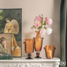 EDG Enzo De Gasperi Peonia Ramo con Foglie Ass. H 58 Cm Pianta Artificiale Bianco 1 Pz