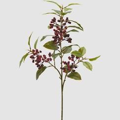 EDG Ramo Piracanta con Foglie Garnet H.88 cm