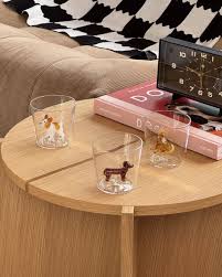 Ichendorf Milano Dogs Tumbler French Bulldog in Vetro Borosilicato