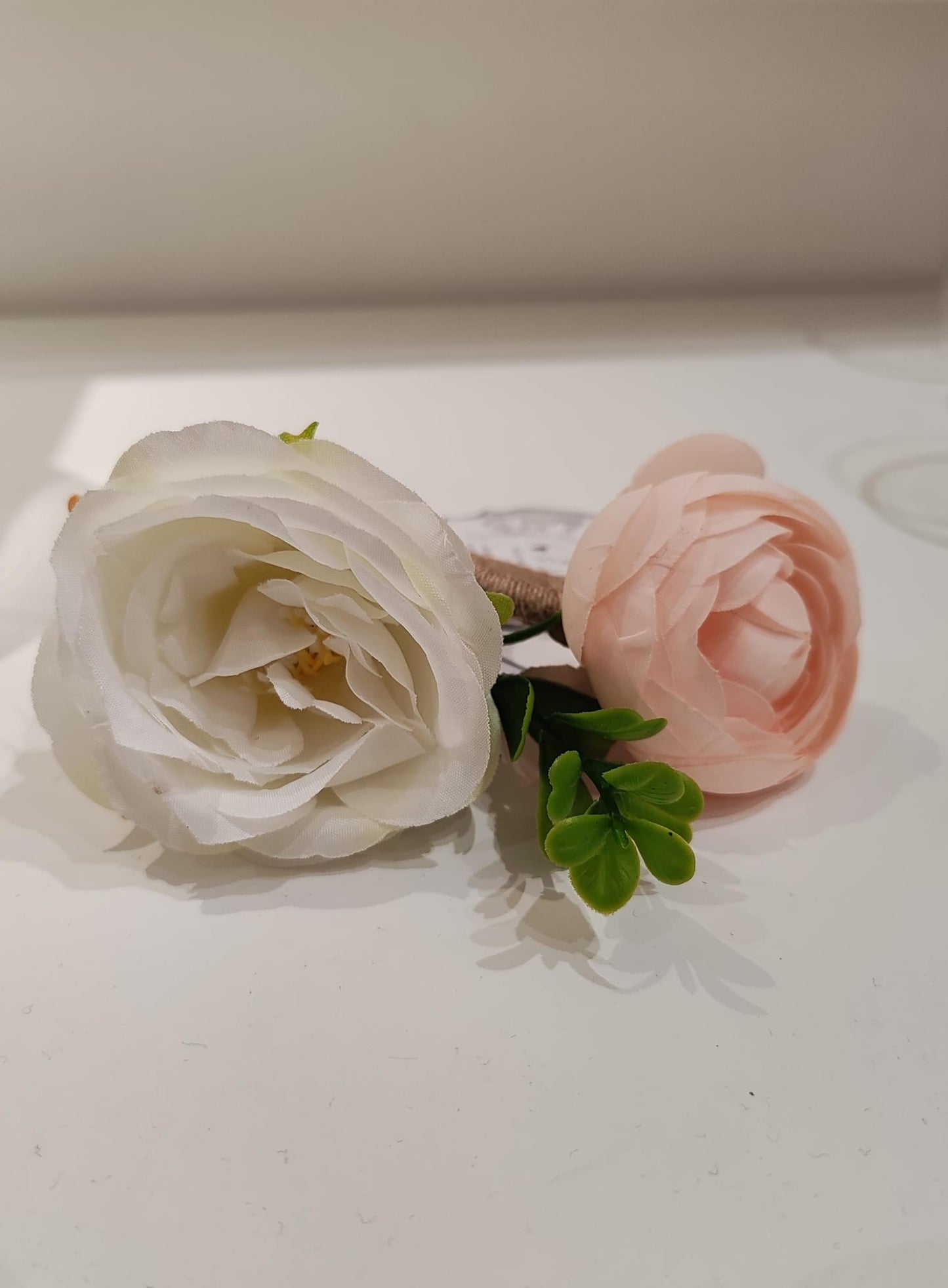 Blanc Mariclo' Portatovagliolo Rosa Assortito in Due Colori Bianco E Rosa
