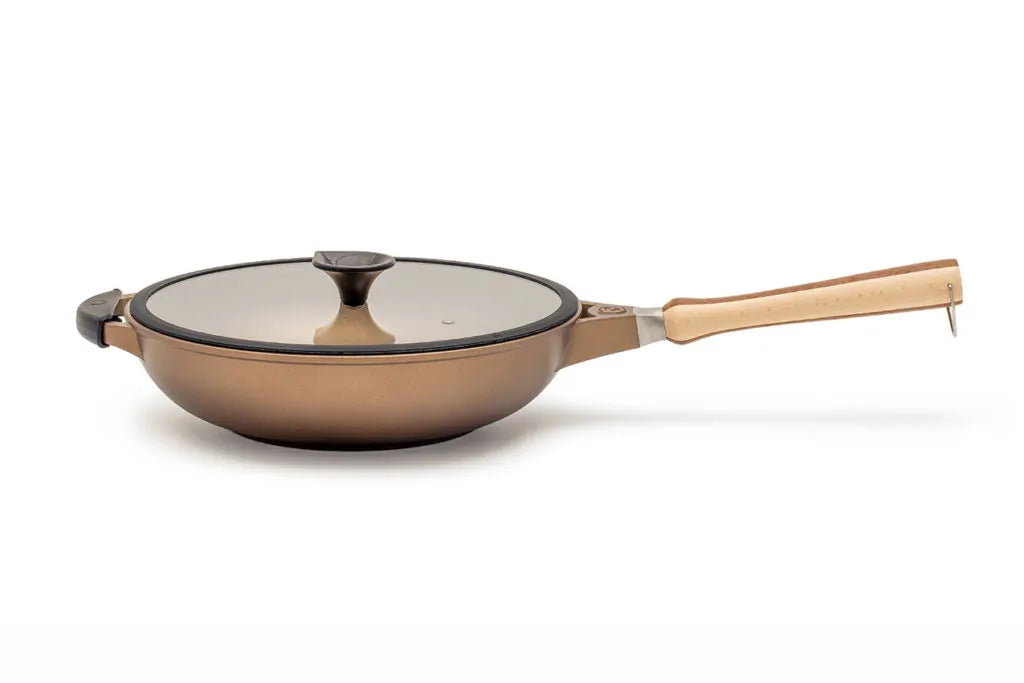 Luchetti K360 – Wok antiaderente Ø 32 cm in alluminio pressofuso