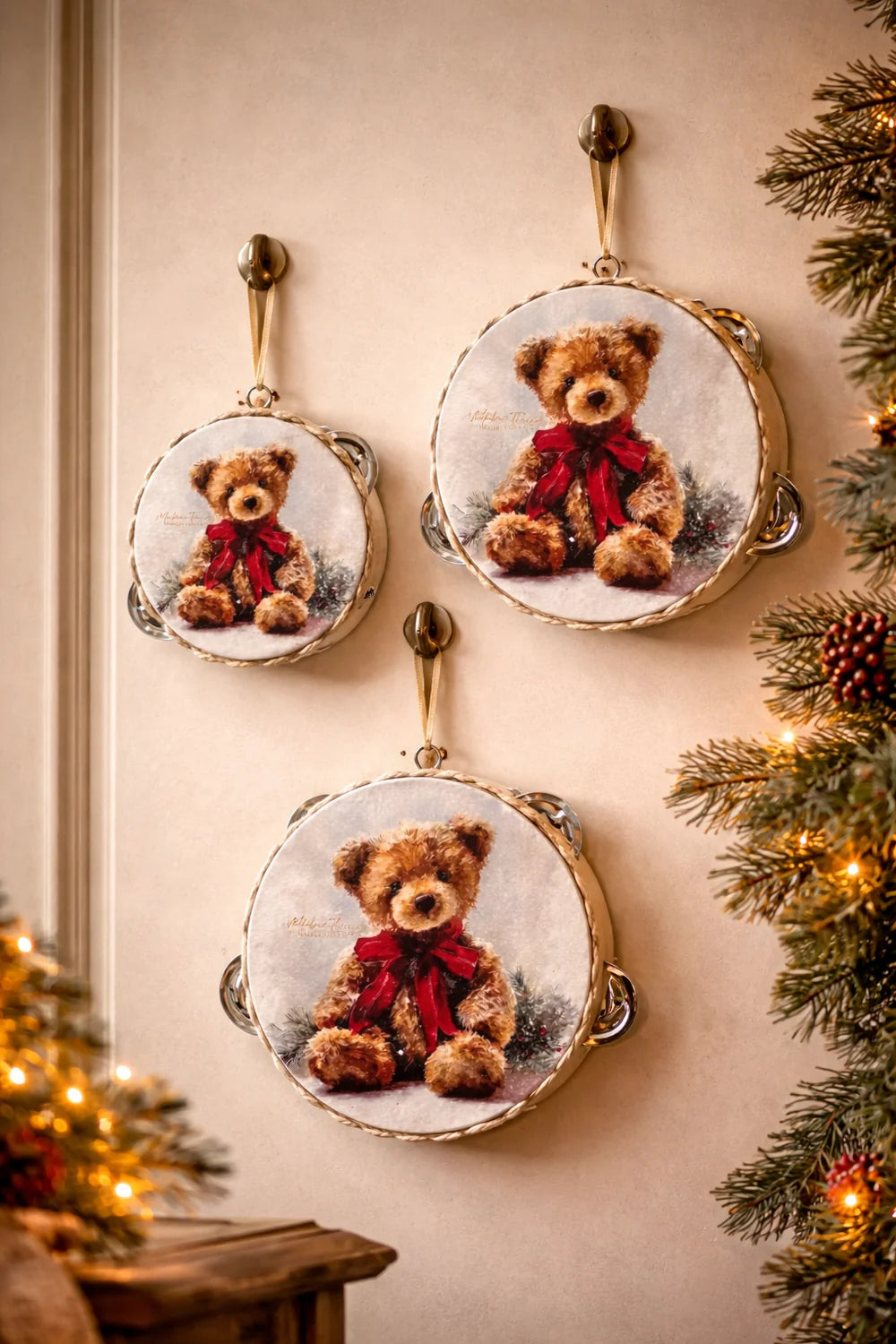 Madame Fioccò | Tamburelli Dolce Teddy Natalizi 10CM