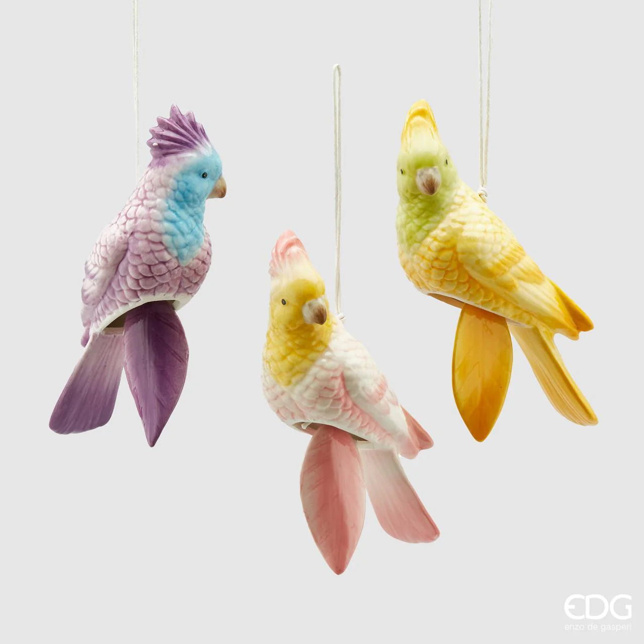 EDG Enzo De Gasperi Addobbo Campanella Pappagallo 20cm