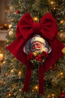 Madame Fioccò | Fiocco Natalizio con Tamburello Babbo Natale