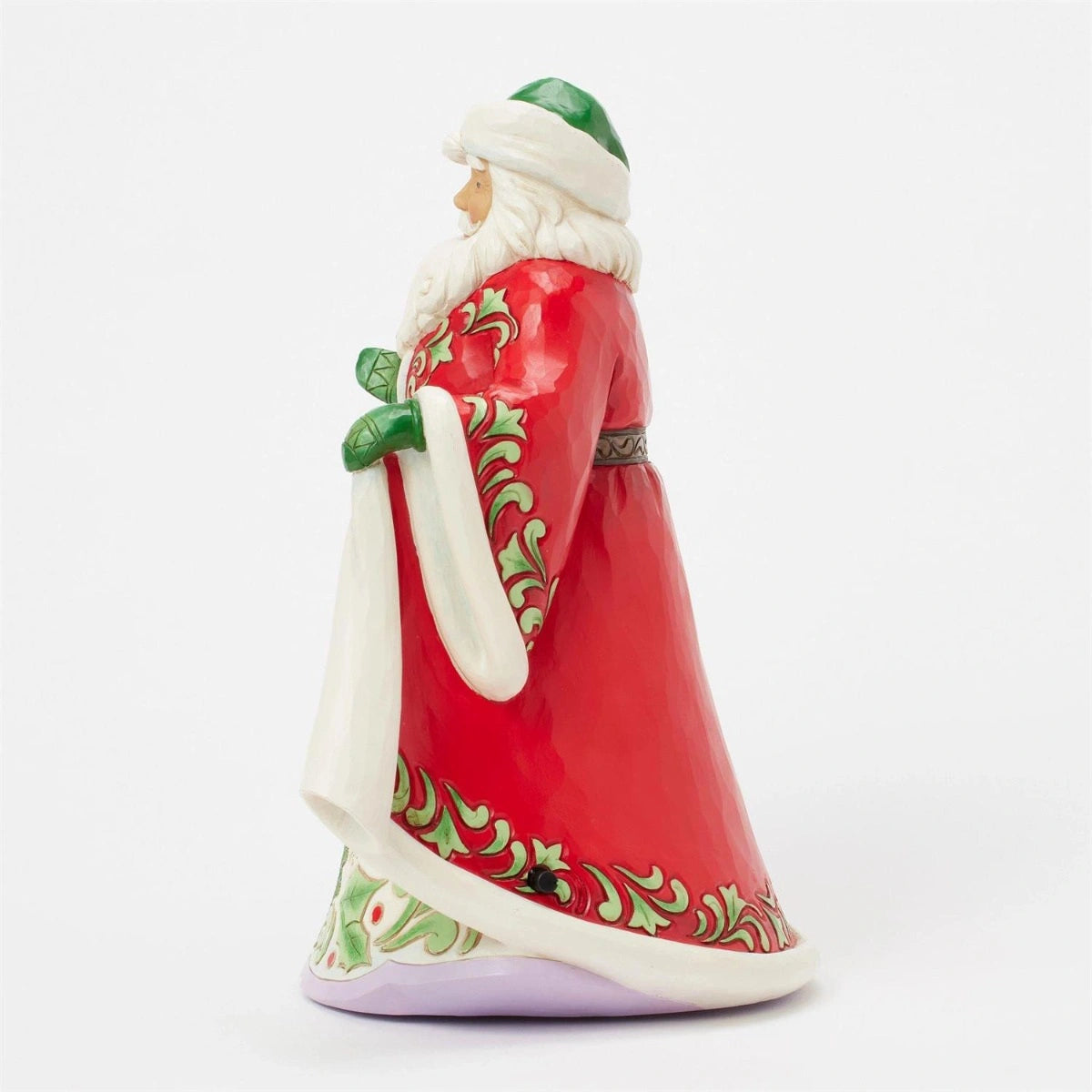Jim Shore Enesco Babbo Natale musicale con scena invernale 26cm