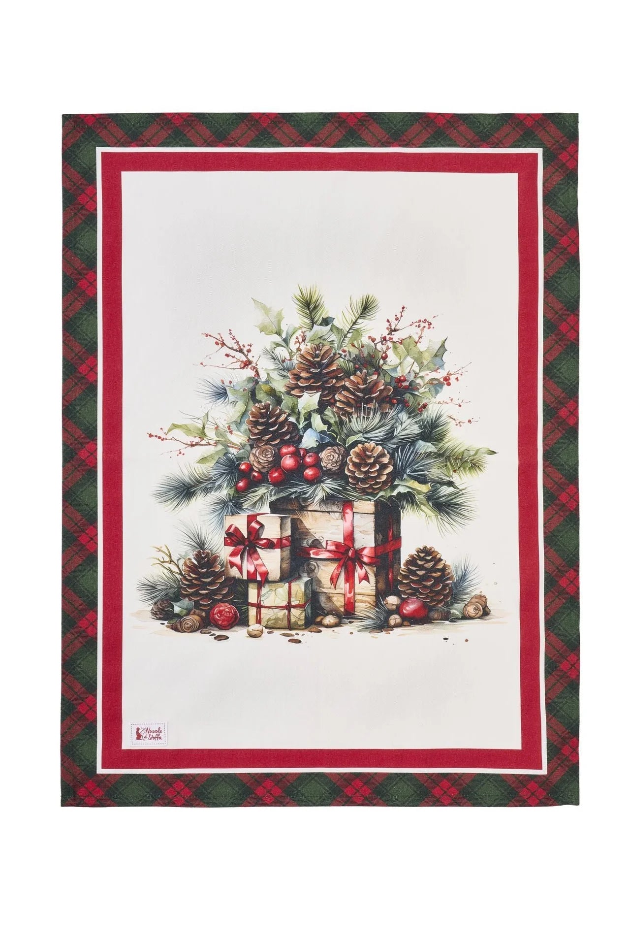 Nuvole di Stoffa Canovaccio natalizio "Christmas is Coming" 50x70 cm 6 varianti(1 unità)
