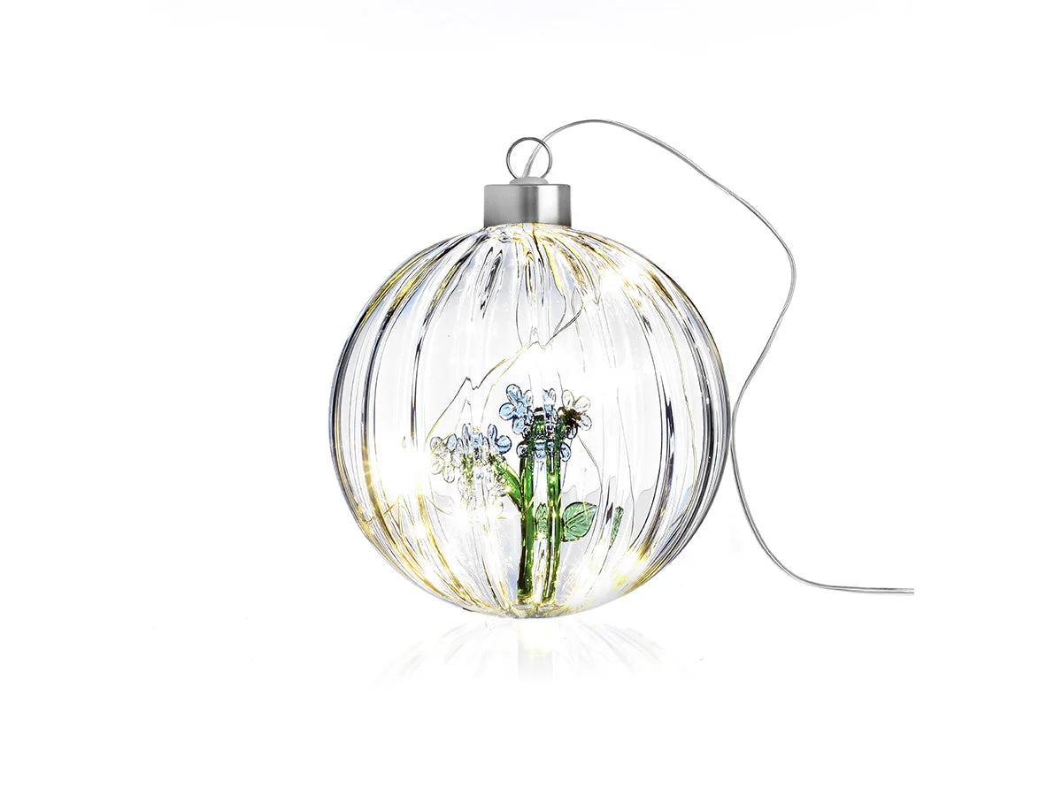 Ichendorf Milano  Botanica Palla di Natale Lampada Fiore Blu