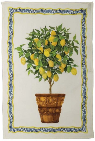 TESSITURA TOSCANA TELERIE Limonaia Coccio Canovaccio di lino