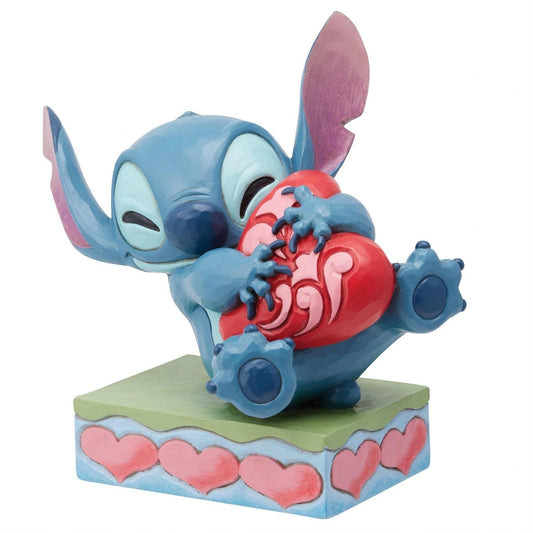Stitch con cuore 12,5 cm Disney Traditions