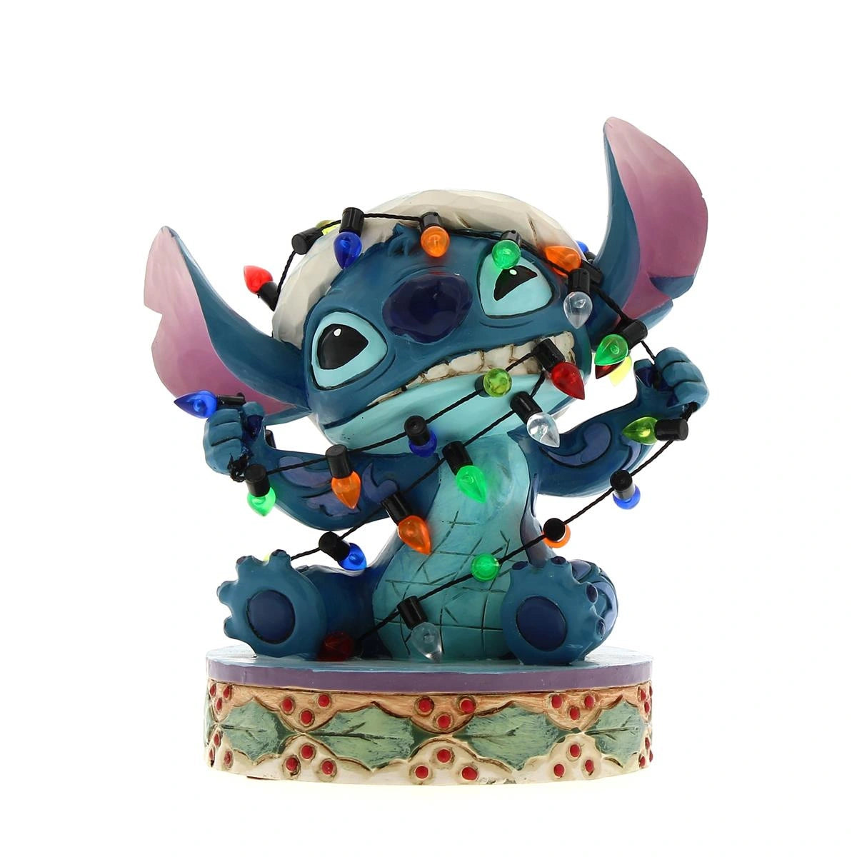 Stitch aggrovigliato nelle luci 11,5 cm Disney Traditions