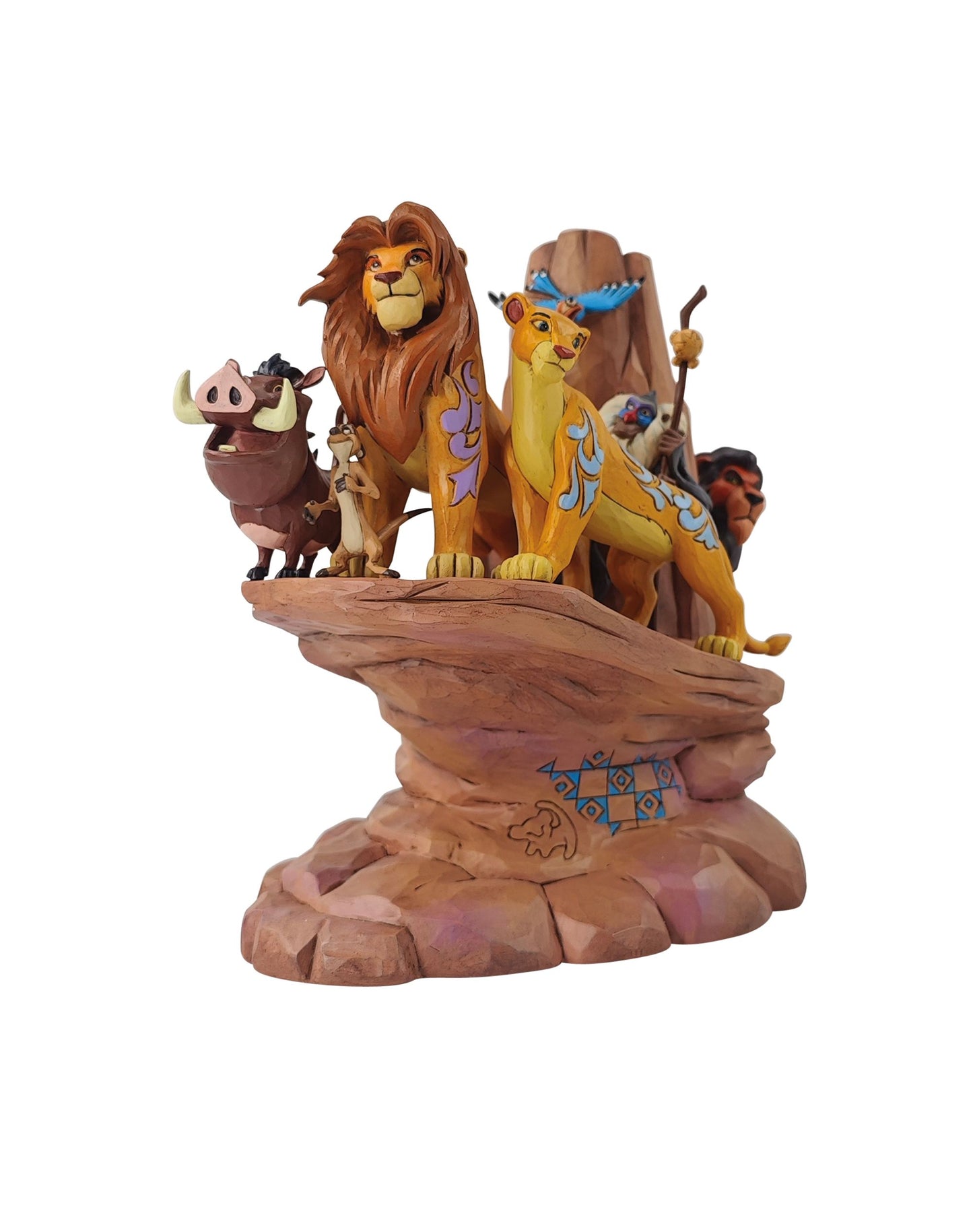 Statuetta Re Leon Carved In Stone - Disney Traditions
