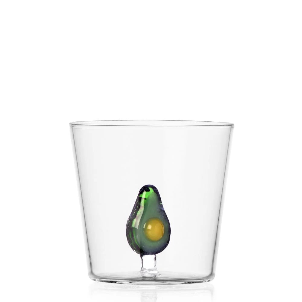 Ichendorf Fruits & Flowers tumbler by Alessandra Baldereschi - Avocado