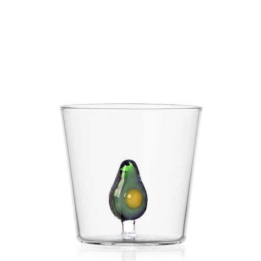 Ichendorf Fruits & Flowers tumbler by Alessandra Baldereschi - Avocado