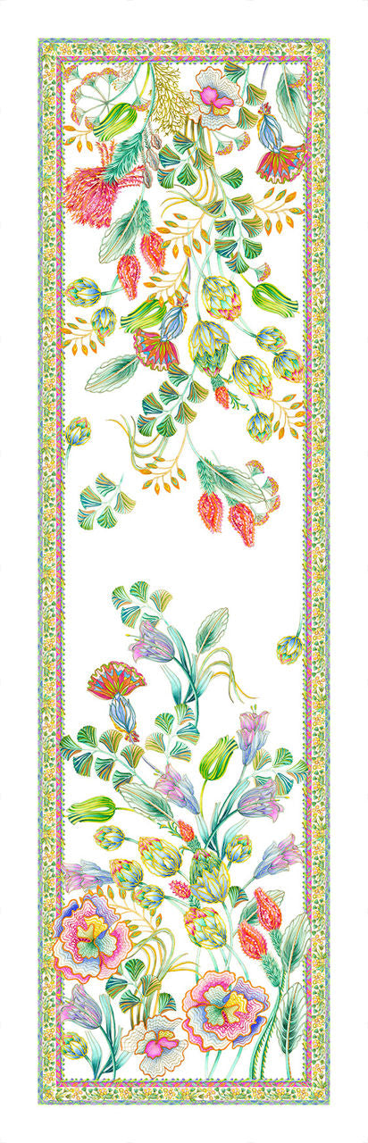 Tessitura Toscana Telerie Runner Tavolo Vis a Vis Artigemme di Lino 50x170cm