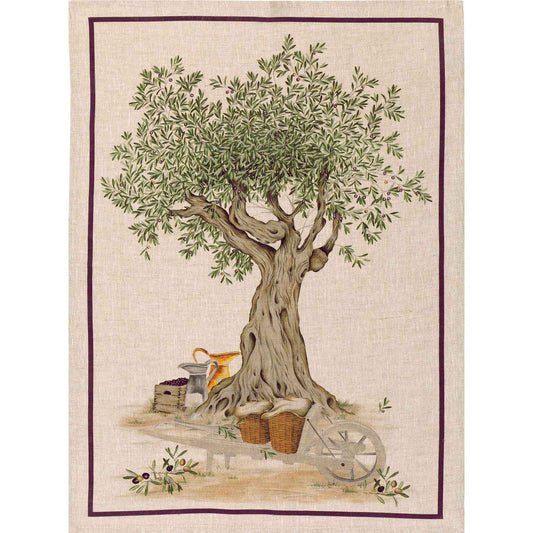 Tessitura Toscana Telerie DOP  CANOVACCIO VERDE 50x70CM