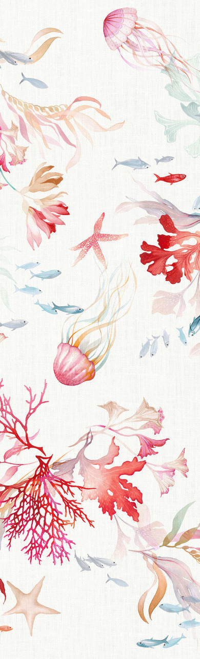 Tessitura Toscana Telerie Runner Tavolo Vis a Vis Ondiva di Lino 50x170cm