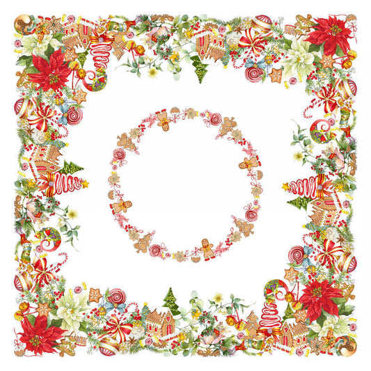 TESSITURA TOSCANA TELERIE MARZAPEPE TOVAGLIA DI LINO  85X85CM