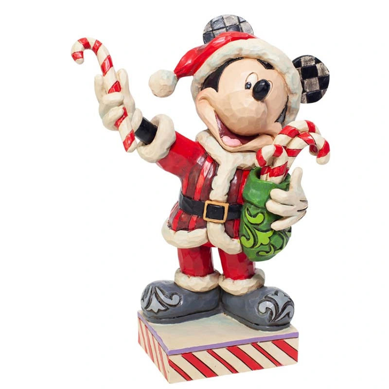 Topolino Natalizio con bastoncini di caramelle 16 cm Disney Traditions 6007068