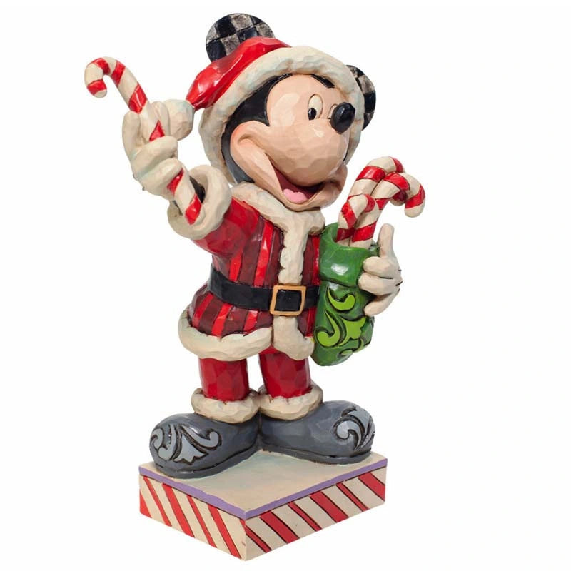 Topolino Natalizio con bastoncini di caramelle 16 cm Disney Traditions 6007068