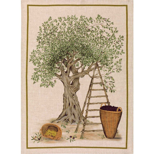 Tessitura Toscana Telerie DOP  CANOVACCIO VERDE 50x70CM