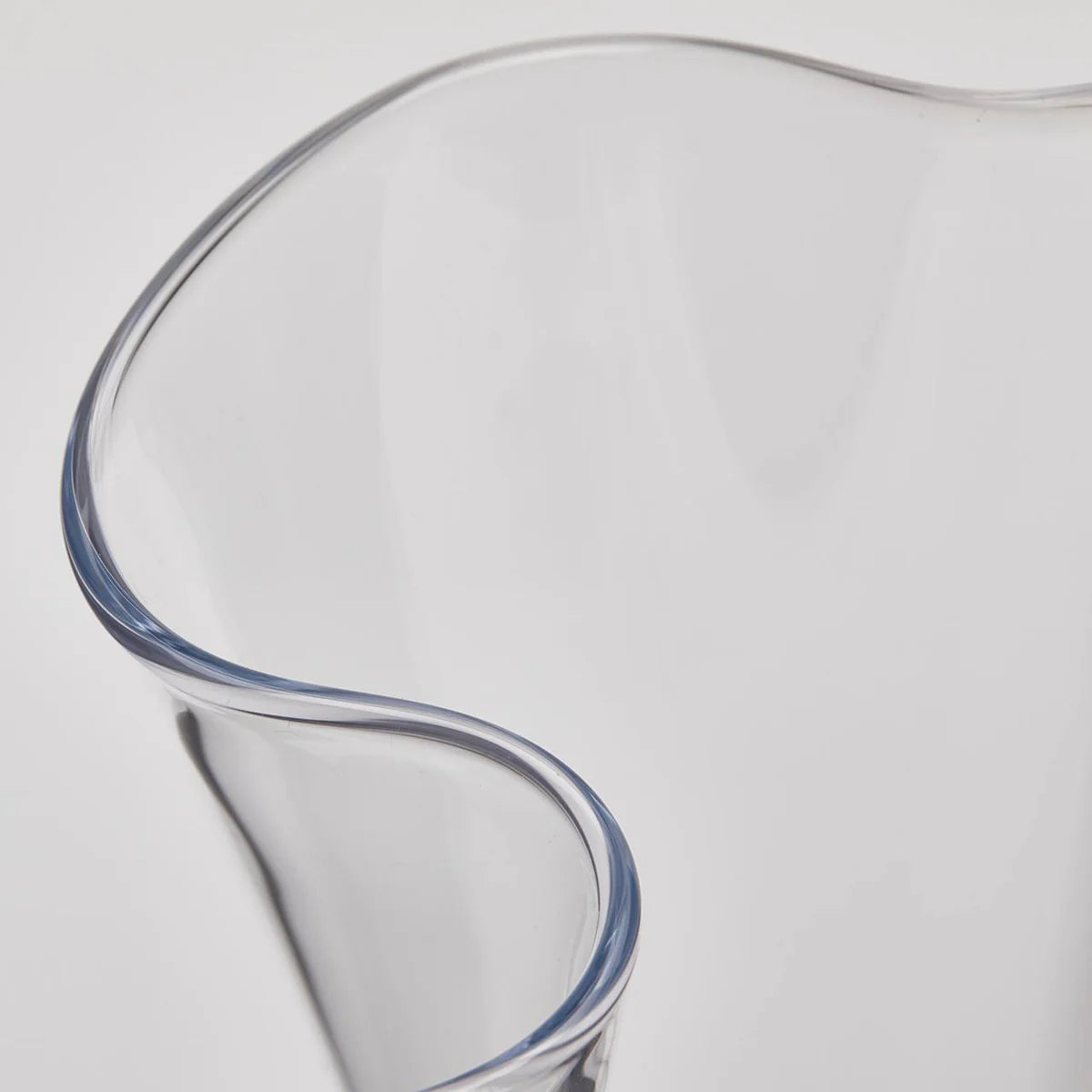 EDG Enzo De Gasperi Vaso Drappo in Vetro H29 cm Trasparente