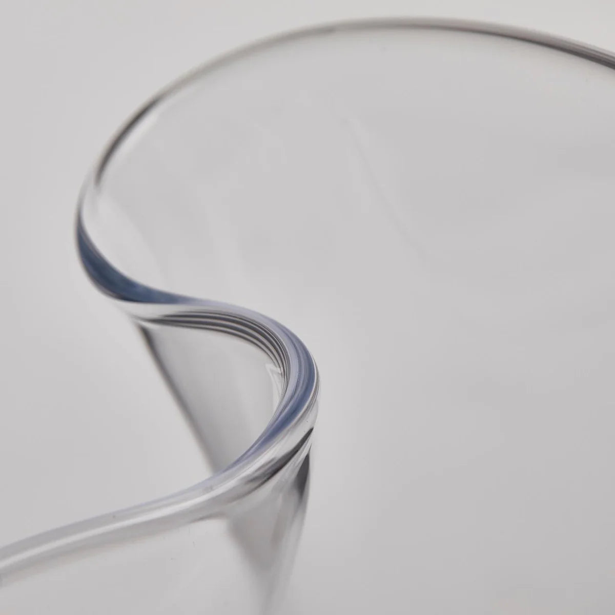 EDG Enzo De Gasperi Vaso Drappo in Vetro H22 cm Trasparente