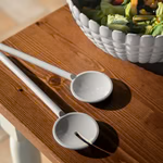 Guzzini Set 2 Posate Insalata Tiffany Bianco Latte H27,5 cm