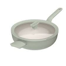 BergHOFF Wok con coperchio antiaderente Balance Sage 32cm