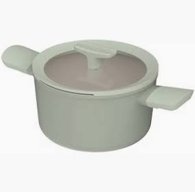 BergHOFF Casseruola antiaderente con coperchio Balance Sage 24cm