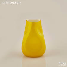 Enzo De Gasperi Vaso ammaccato in vetro H29 D18  BIANCO PERLA
