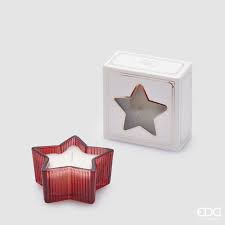 EDG Enzo De Gasperi Candela Stella H6,5 Cm D 10,5 Cm  Princes of the Night  Scatola Regalo