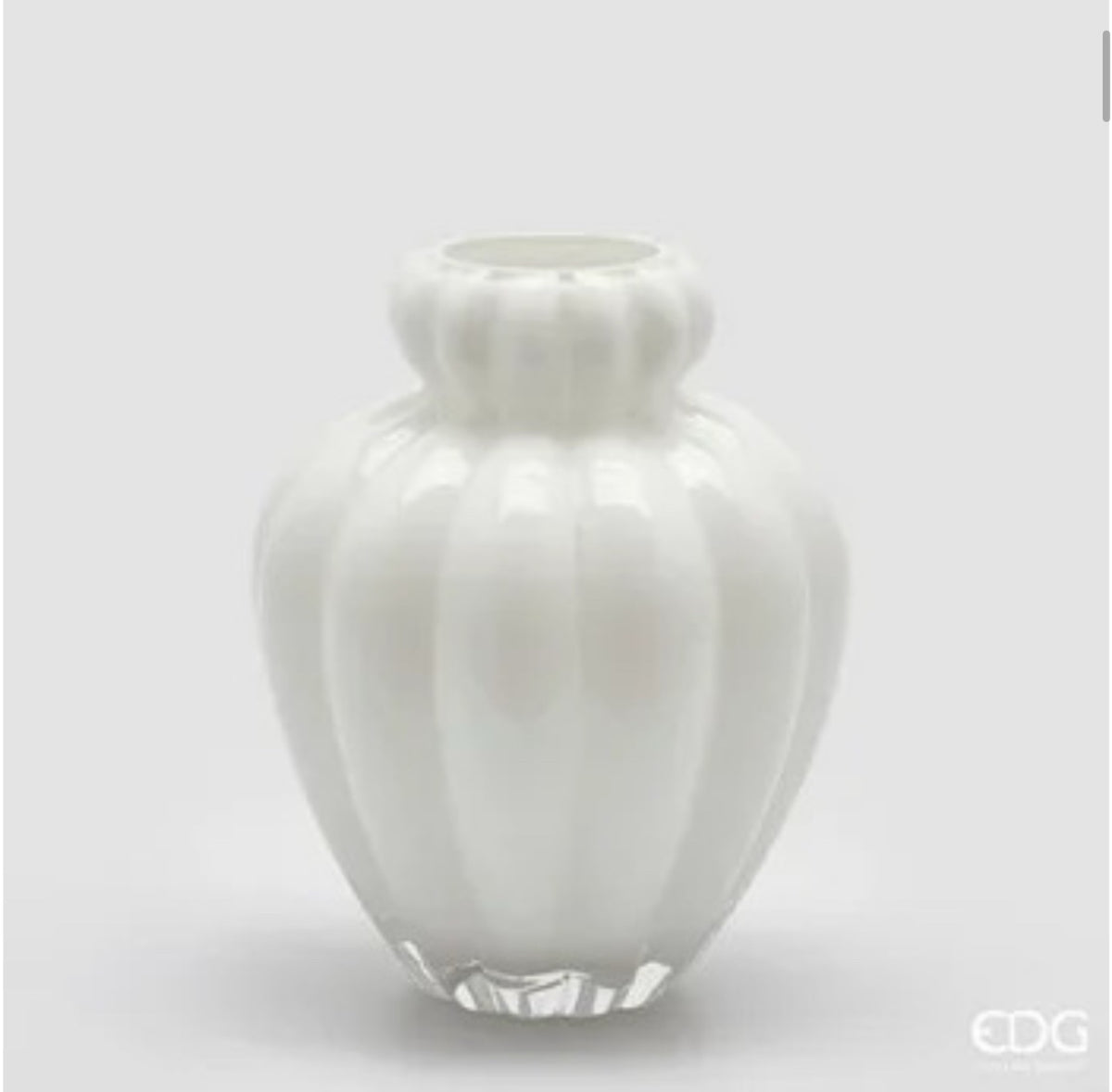 EDG Enzo De Gasperi Chignon Vase H20 Bianco