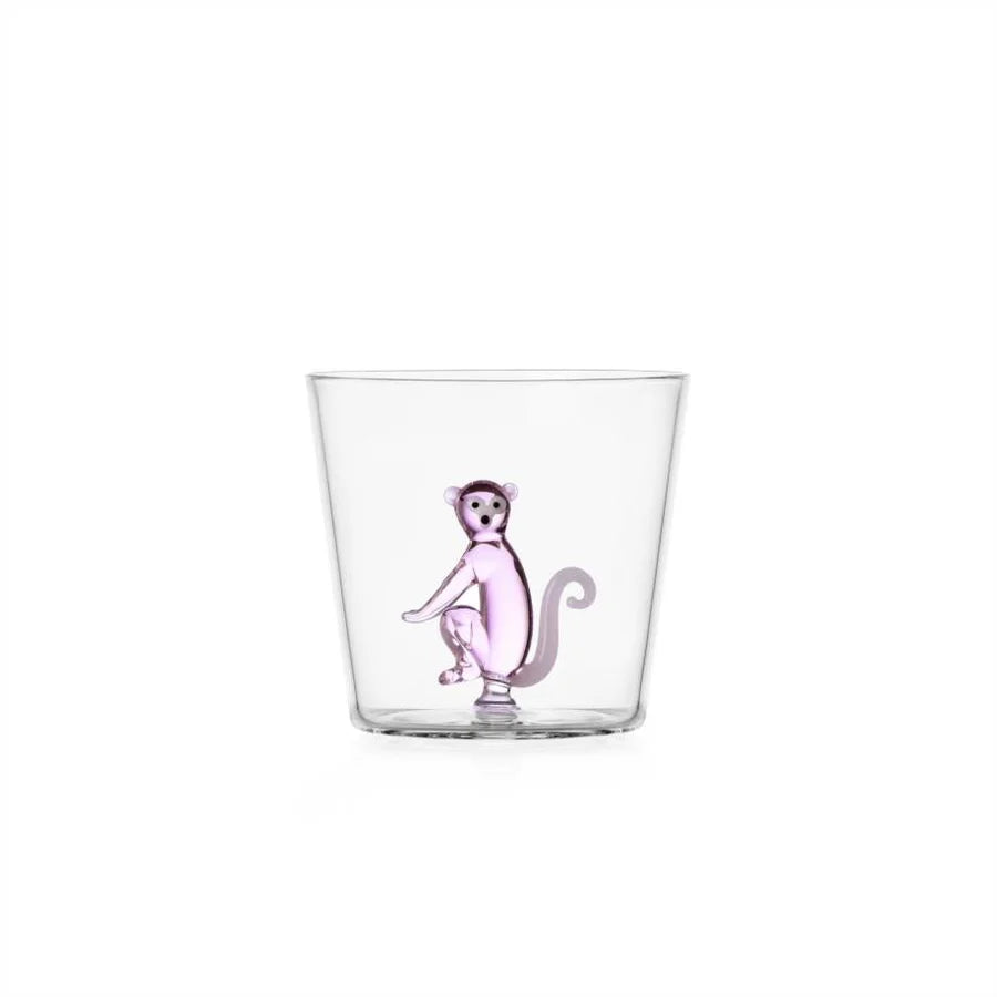 Ichendorf Milano Savannah Tumbler Monkey/Scimmia Rosa 30cl