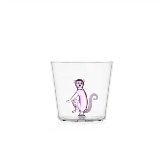 Ichendorf Milano Savannah Tumbler Monkey/Scimmia Rosa 30cl