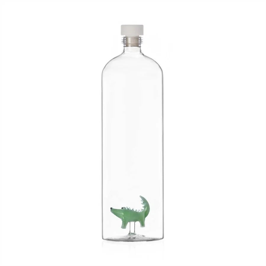 Ichendorf Milano Savannah Bottiglia Coccodrillo in Vetro