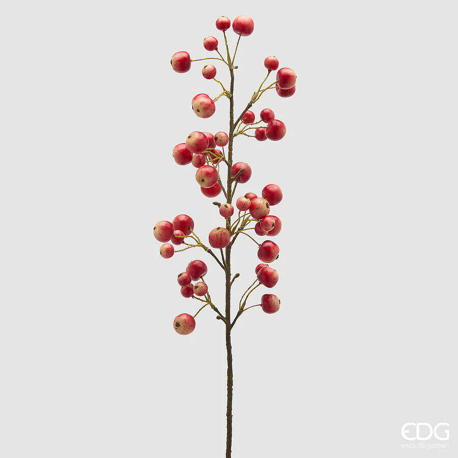 EDG Enzo De Gasperi Ramo Meline Pianta Artificiale H 88 Cm Rosso