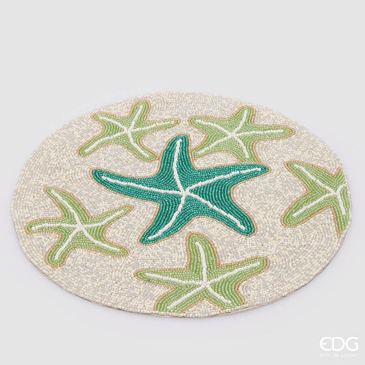 EDG Enzo De Gasperi Sottopiatto Stellamarina Rotondo D 36 Cm Mix Verde