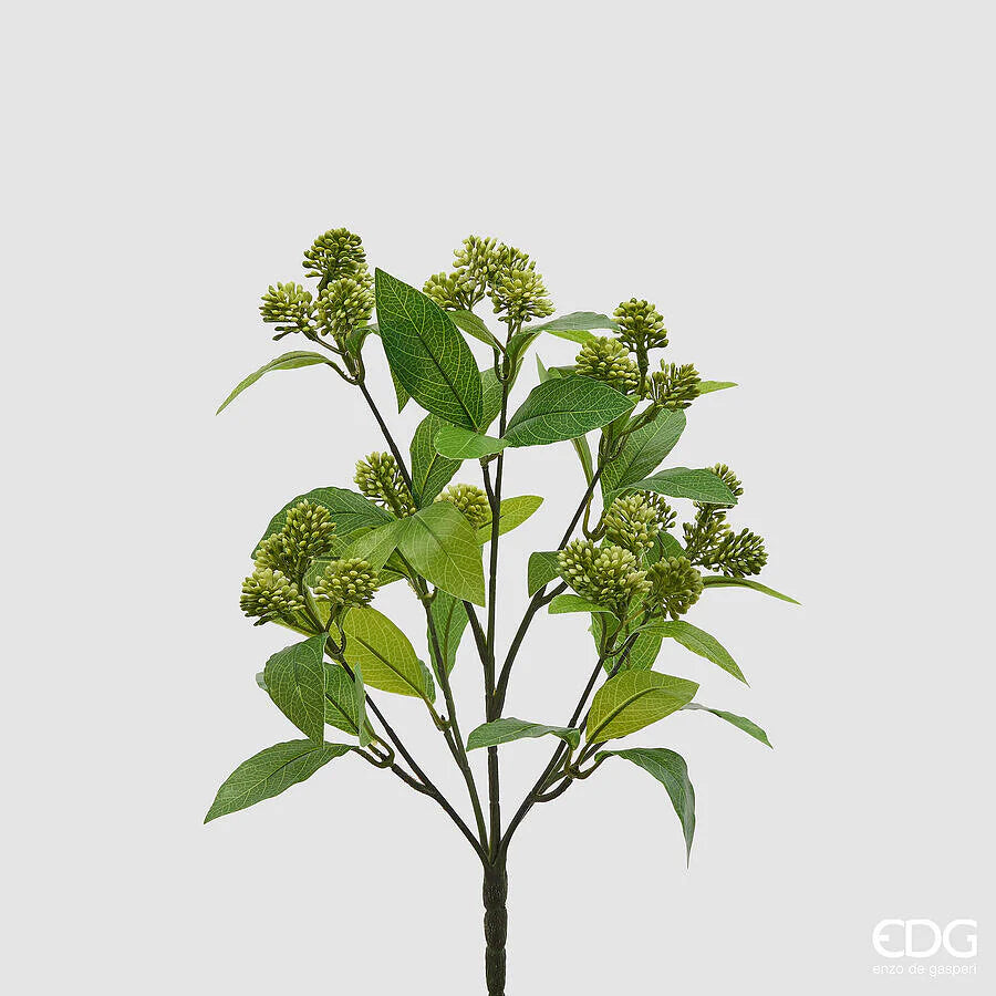EDG Enzo De Gasperi Viburno Cespuglio H 40 Cm Pianta Artificiale Verde