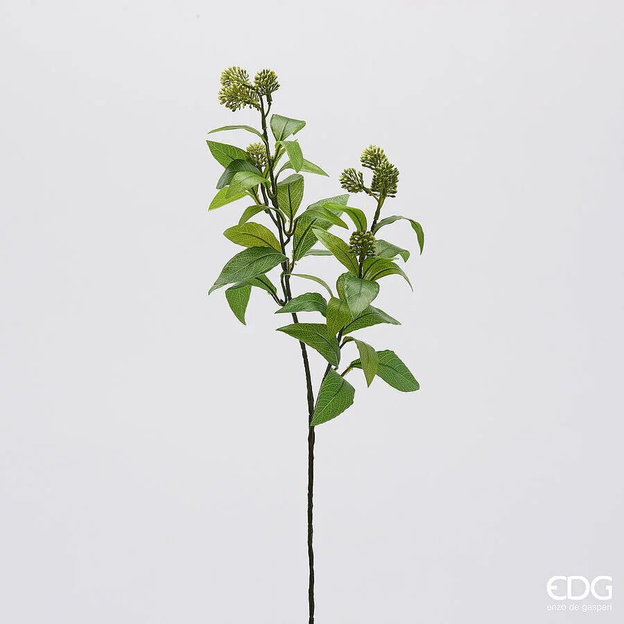 EDG Enzo De Gasperi Viburno Ramo H 63 Cm Pianta Artificiale Verde