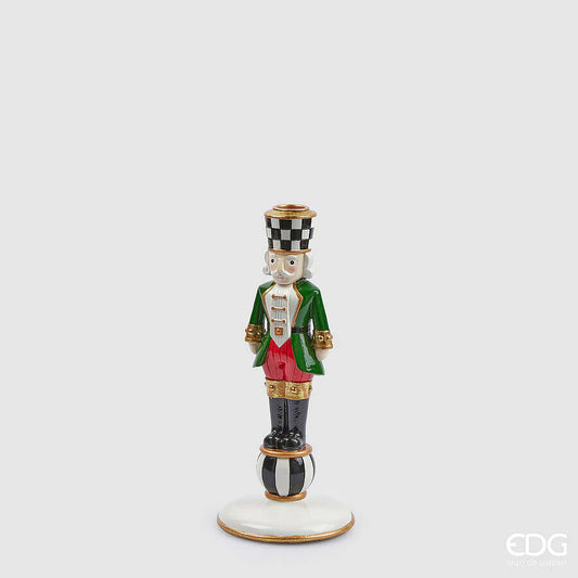 EDG Enzo De Gasperi – Portacandela Soldatino in poliresina altezza 25 cm