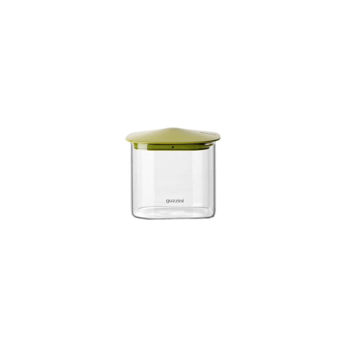 Guzzini | Barattolo Rettangolare Fresh & Style | 600 ml | Vetro | Tappo Verde