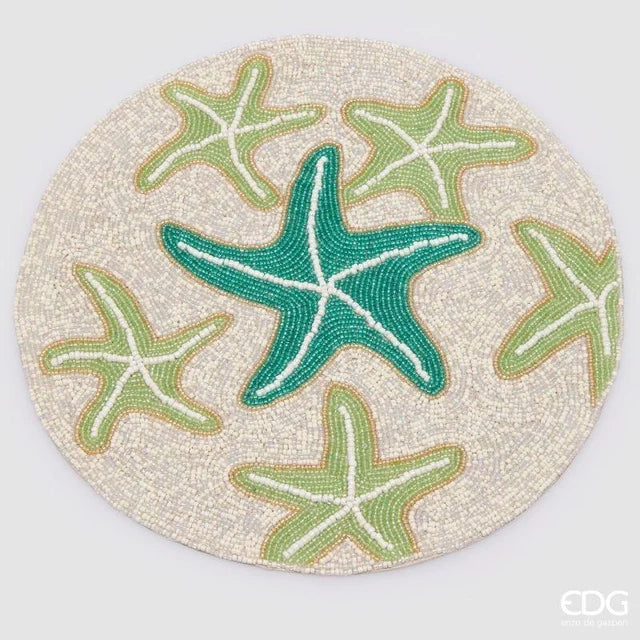 EDG Enzo De Gasperi Sottopiatto Stellamarina Rotondo D 36 Cm Mix Verde