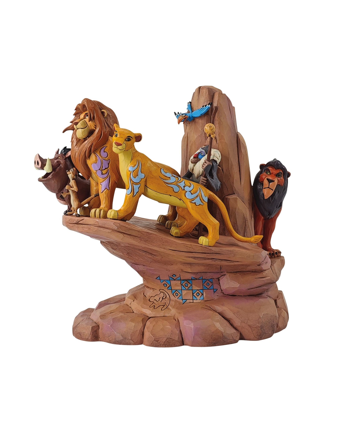 Statuetta Re Leon Carved In Stone - Disney Traditions