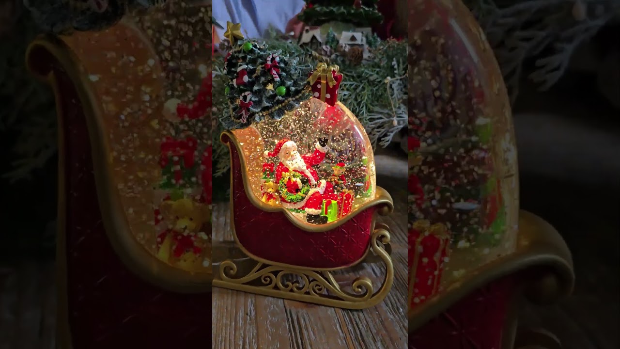 EDG Carillon Babbo Natale Slitta H25,4 cm