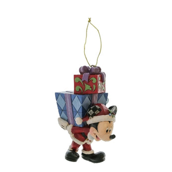 Statuetta Topolino Con Regali Sul Retro, Decorazione Da Appendere - Disney Traditions